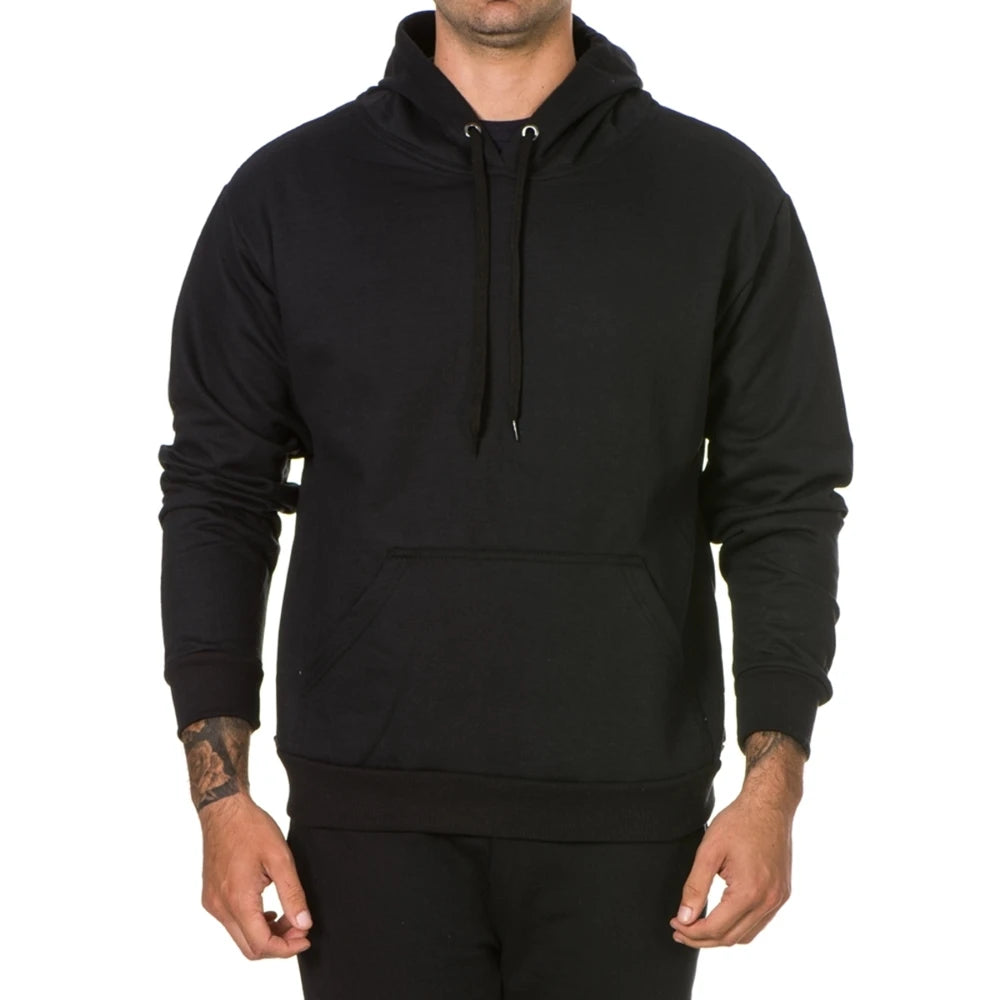 Blusa de Moletom Masculino Casual Liso Básico Branca e Preta do P ao G1