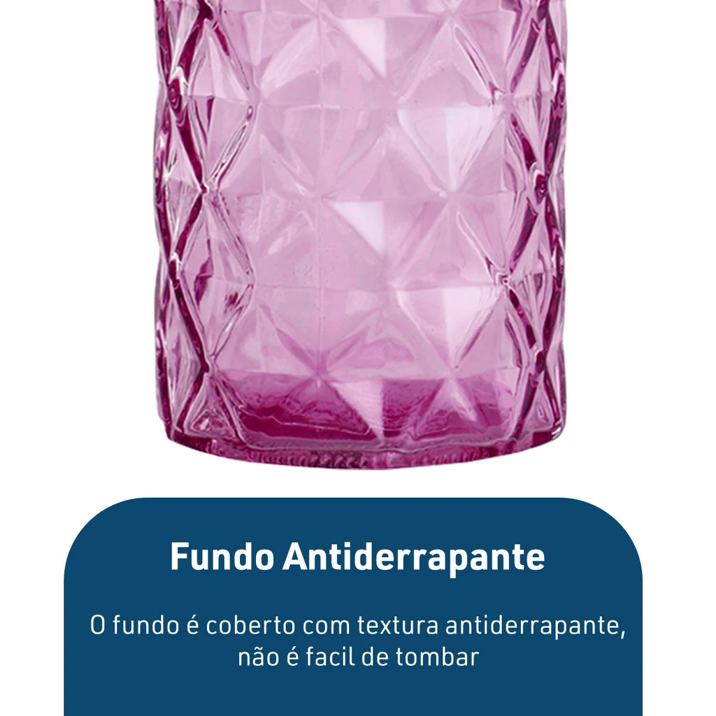 Dispenser de Vidro para Sabonete Líquido 330ml Álcool Gel Banheiro e Lavabo – Dolce Home