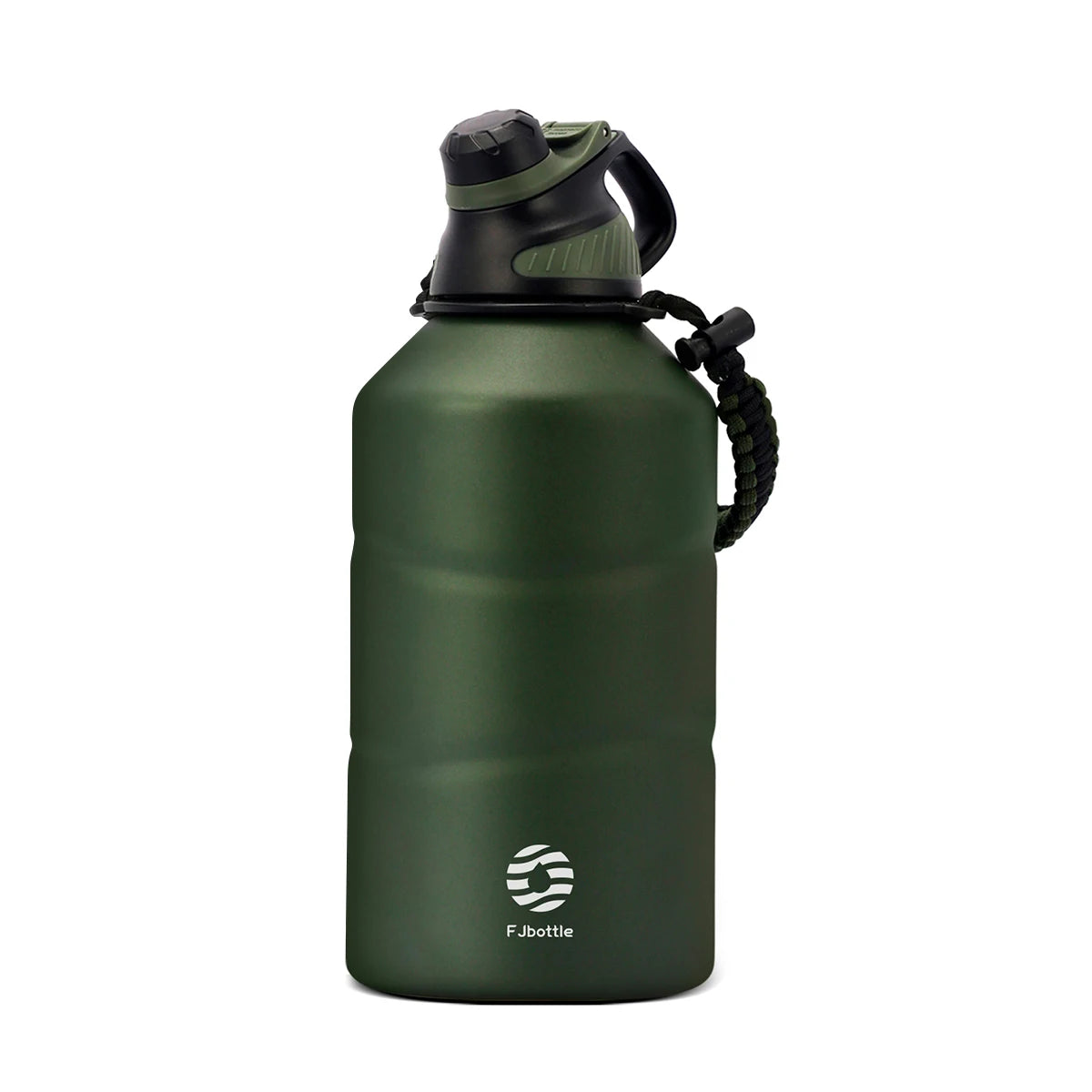 Stainless Steel Thermos, Large Capacity, Cold and Hot Vacuum Bottle with Magnetic Force Cap and Rope, Gym, 1.9L