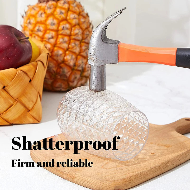 Shatterproof Plastic Wine Glass Unbreakable PCTG Red Wine Tumbler Glasses Cups Reusable Transparent Fruit Juice Beer Cup