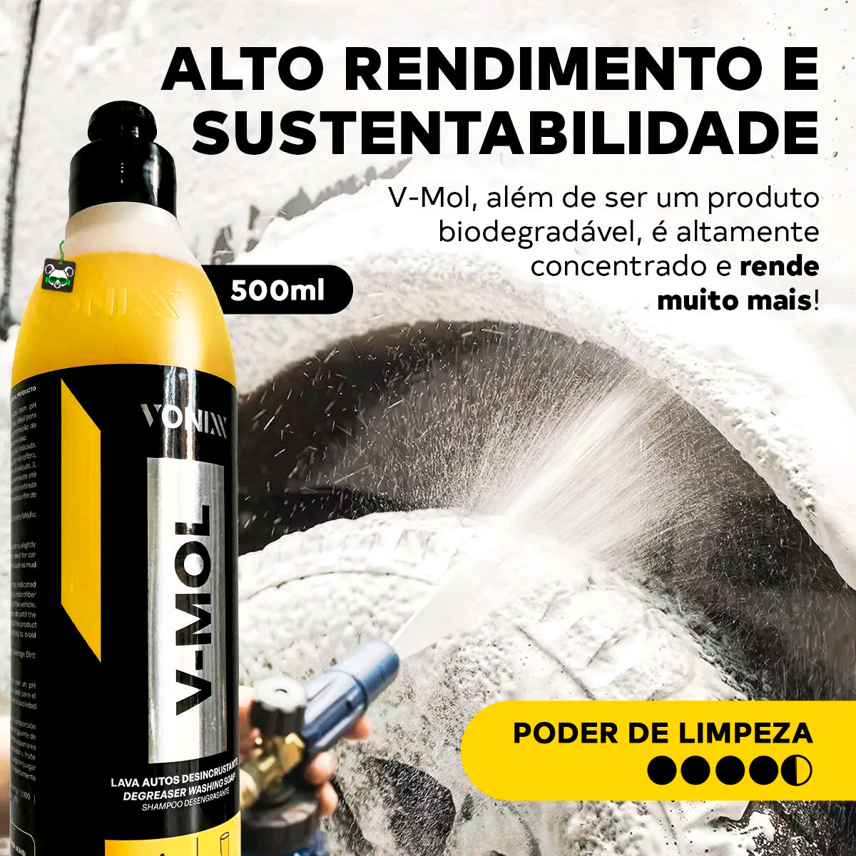 Auto Shampoo Lava Heavy Cleaning Clay Vmol Vonixx 500ml